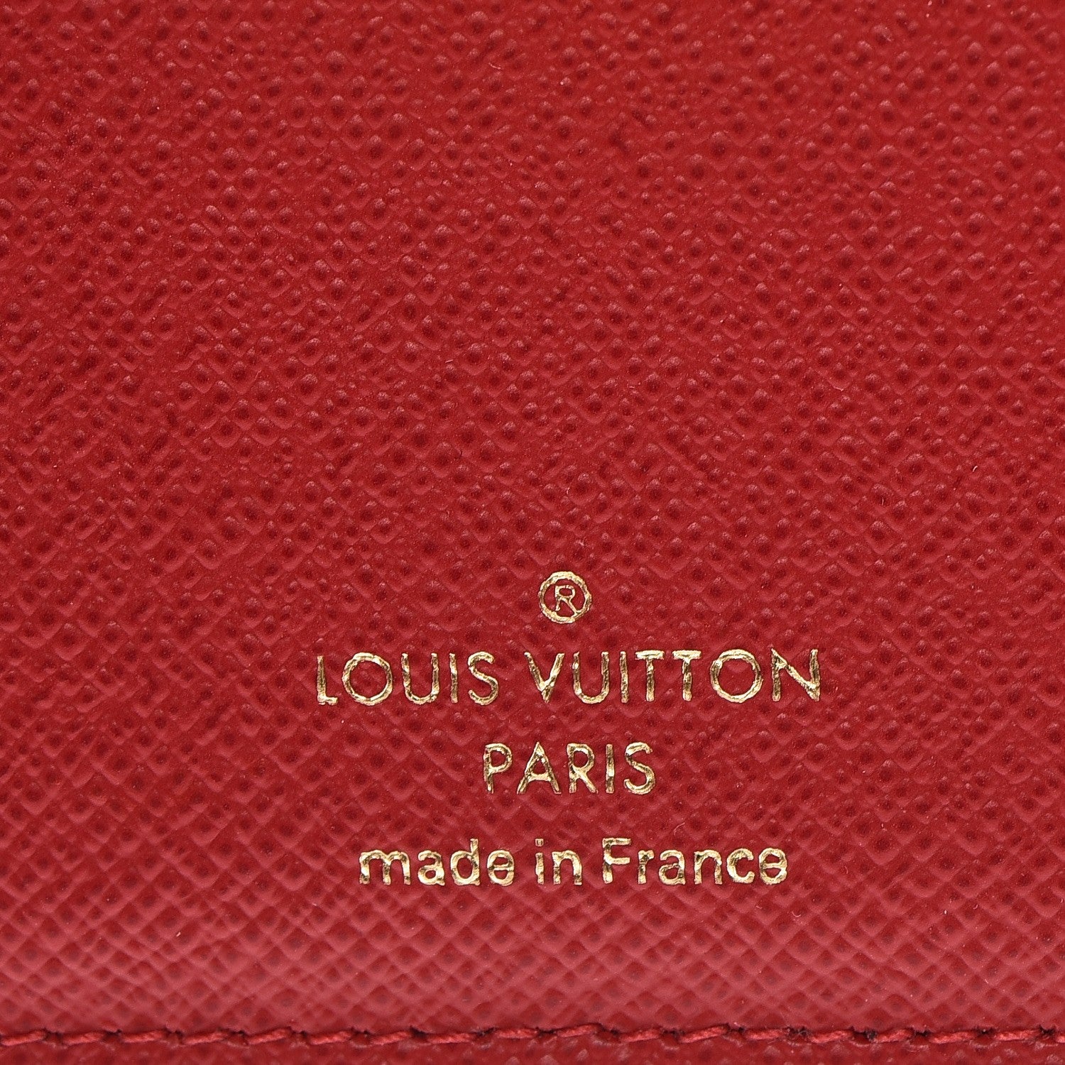 Louis Vuitton Damier Ebene Victorine Wallet Red 6 of 7
