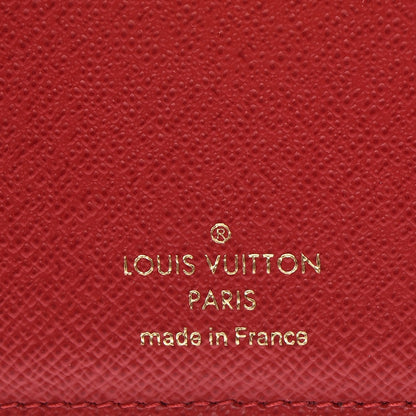 Louis Vuitton Damier Ebene Victorine Wallet Red 6 of 7