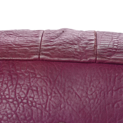 Saint Laurent Pebbled Lambskin Medium Easy Sac Purple 14 of 18
