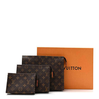 Louis Vuitton Monogram Trio Toilet Pouch Set 9 of 9