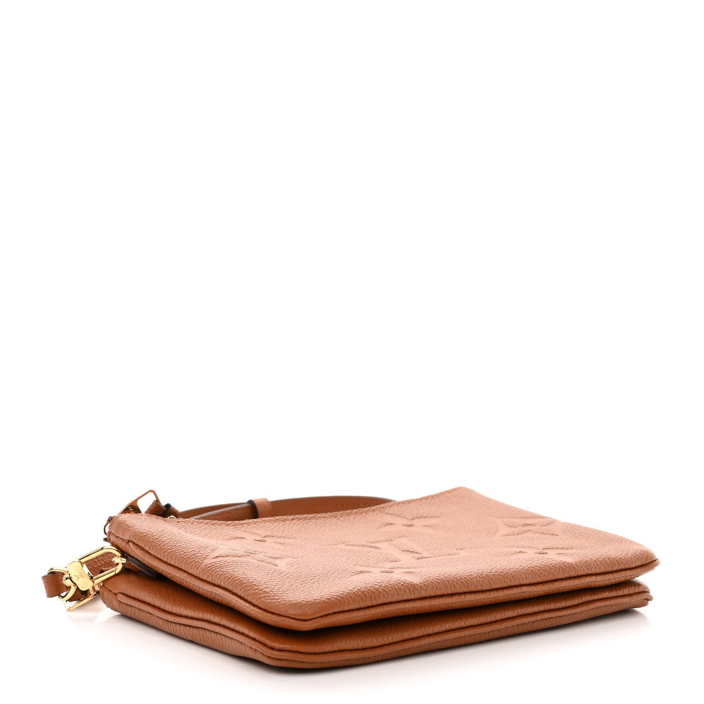 Empreinte Monogram Giant Double Zip Pochette Caramel
