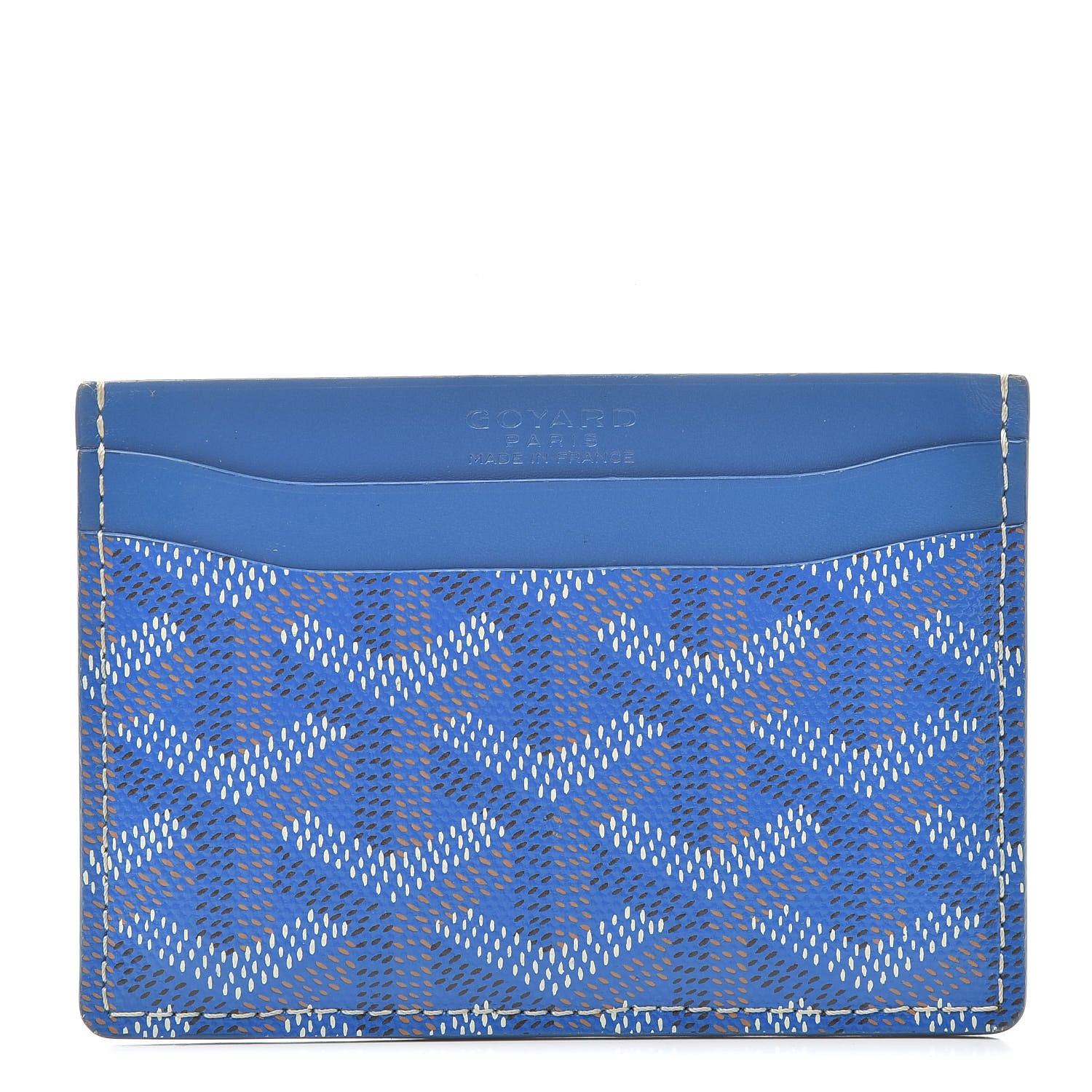 Goyard Goyardine Saint Sulpice Card Holder Sky Blue 1 of 8