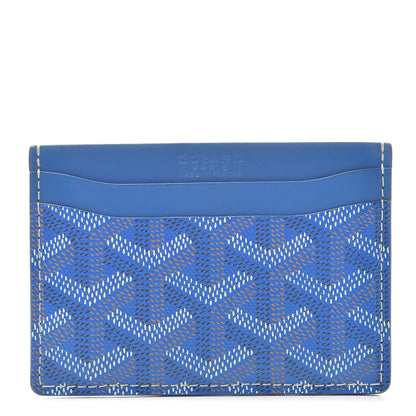 Goyard Goyardine Saint Sulpice Card Holder Sky Blue 1 of 8