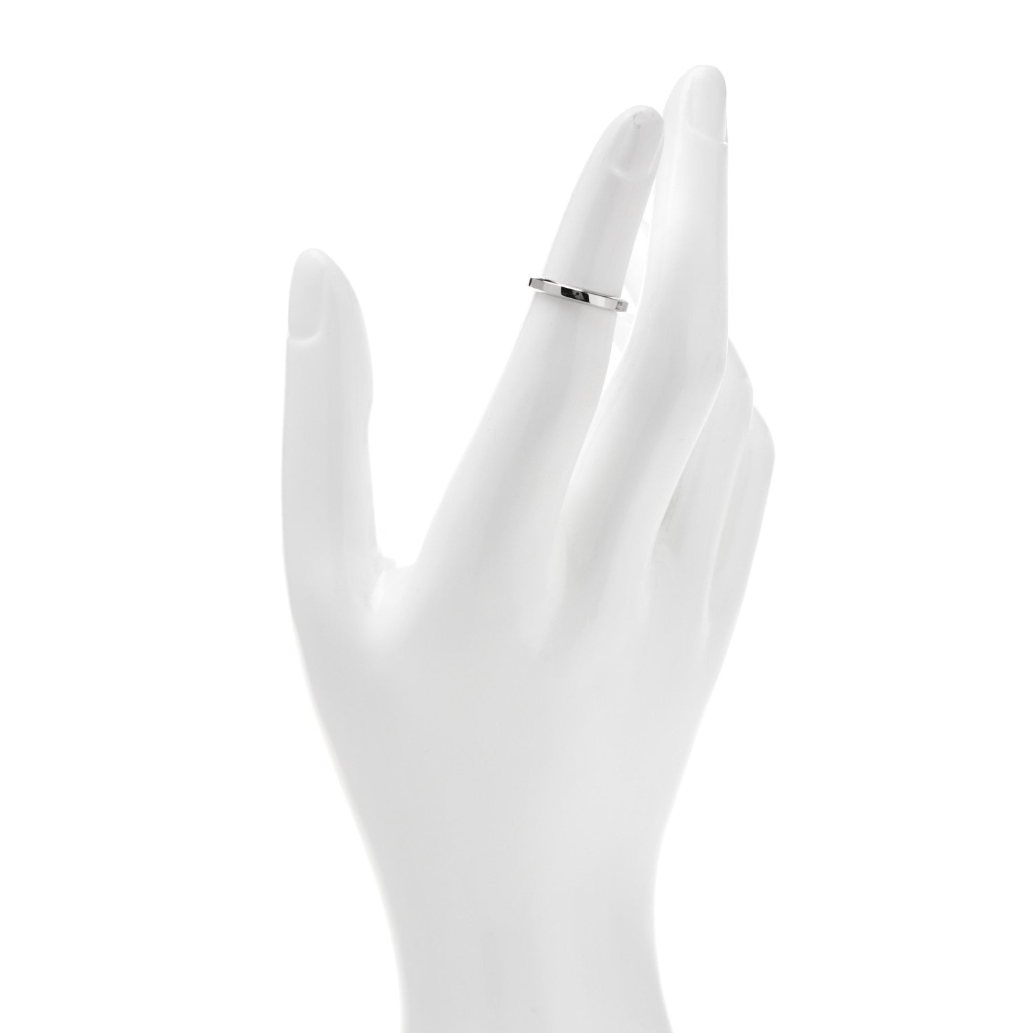 Van Cleef & Arpels Platinum 2.5mm Toujours Wedding Band Ring 46 3.75 2 of 6