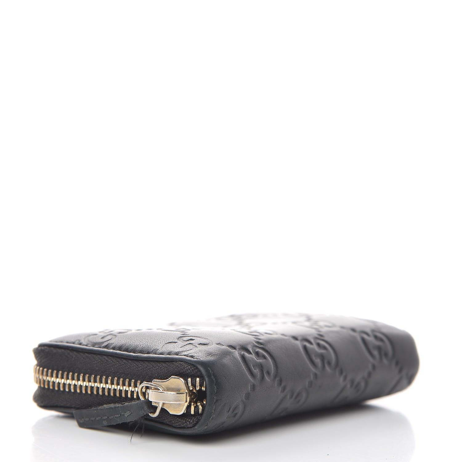 Gucci Guccissima Zip Around Card Case Black 4 of 12