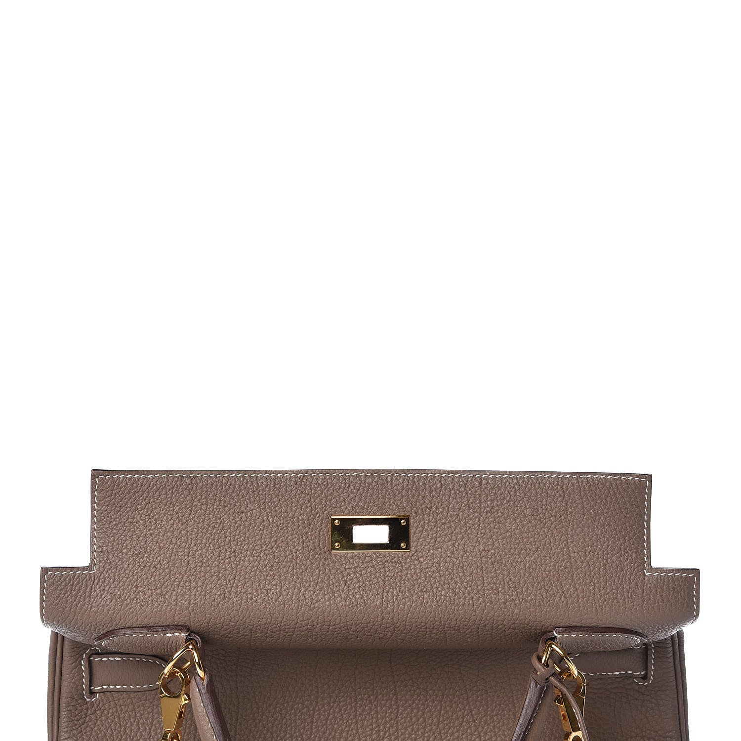 Hermes Togo Kelly Retourne 32 Etoupe 16 of 38
