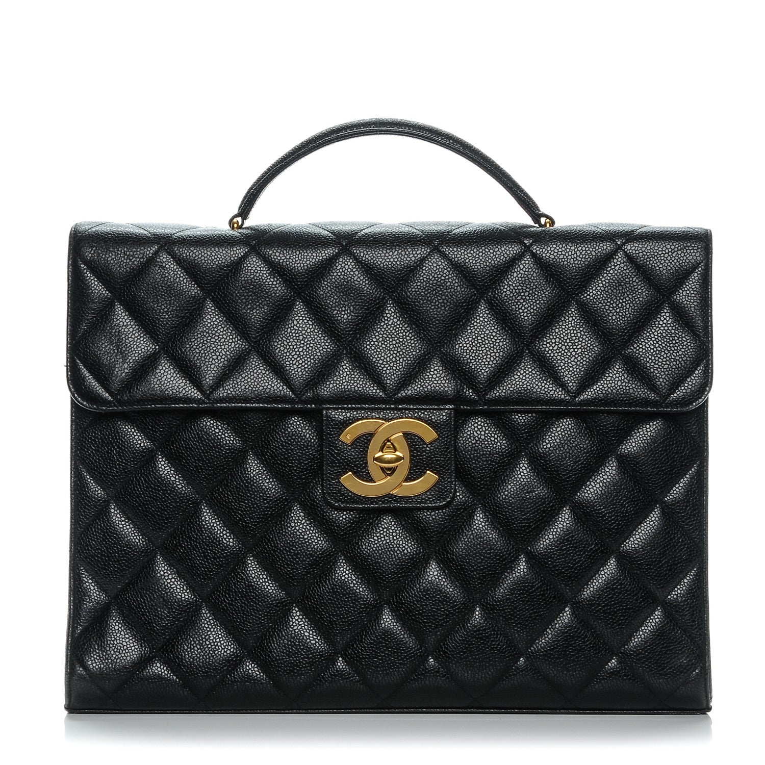 Chanel Caviar Quilted Briefcase Laptop Bag Black 1 of 19