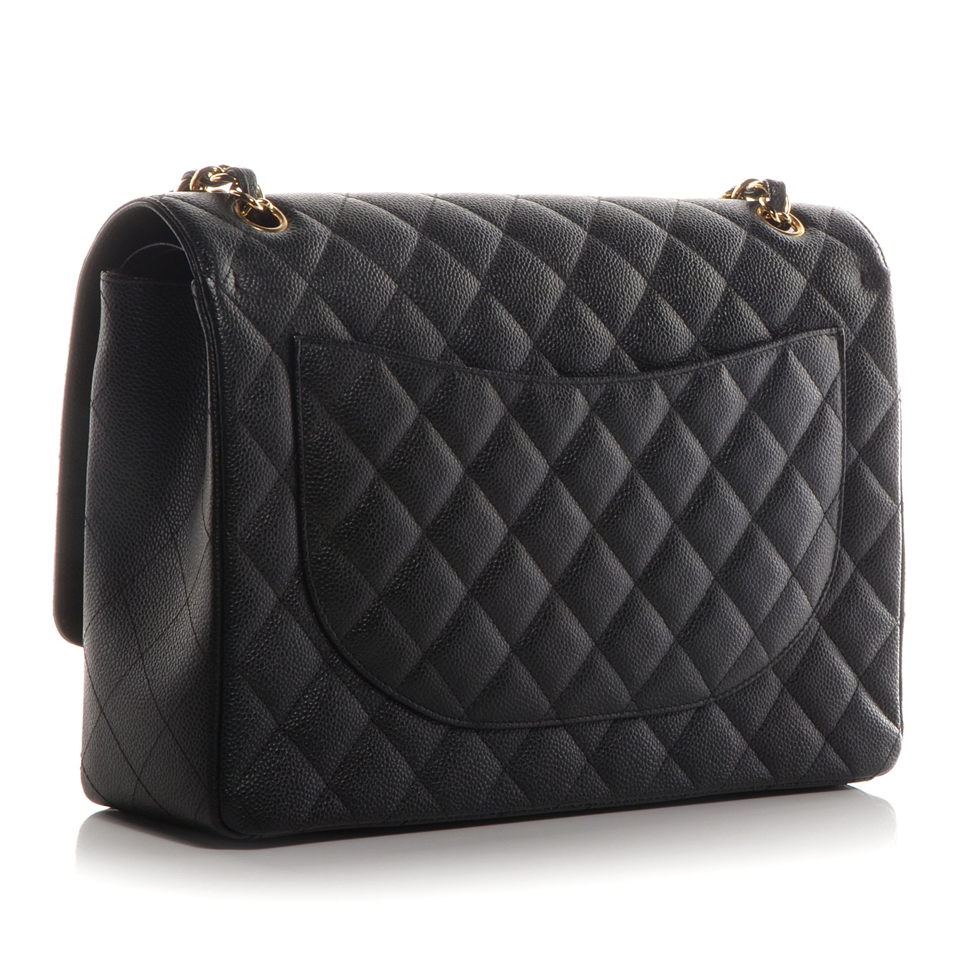 Chanel Caviar Quilted Maxi Double Flap Black 3 of 9