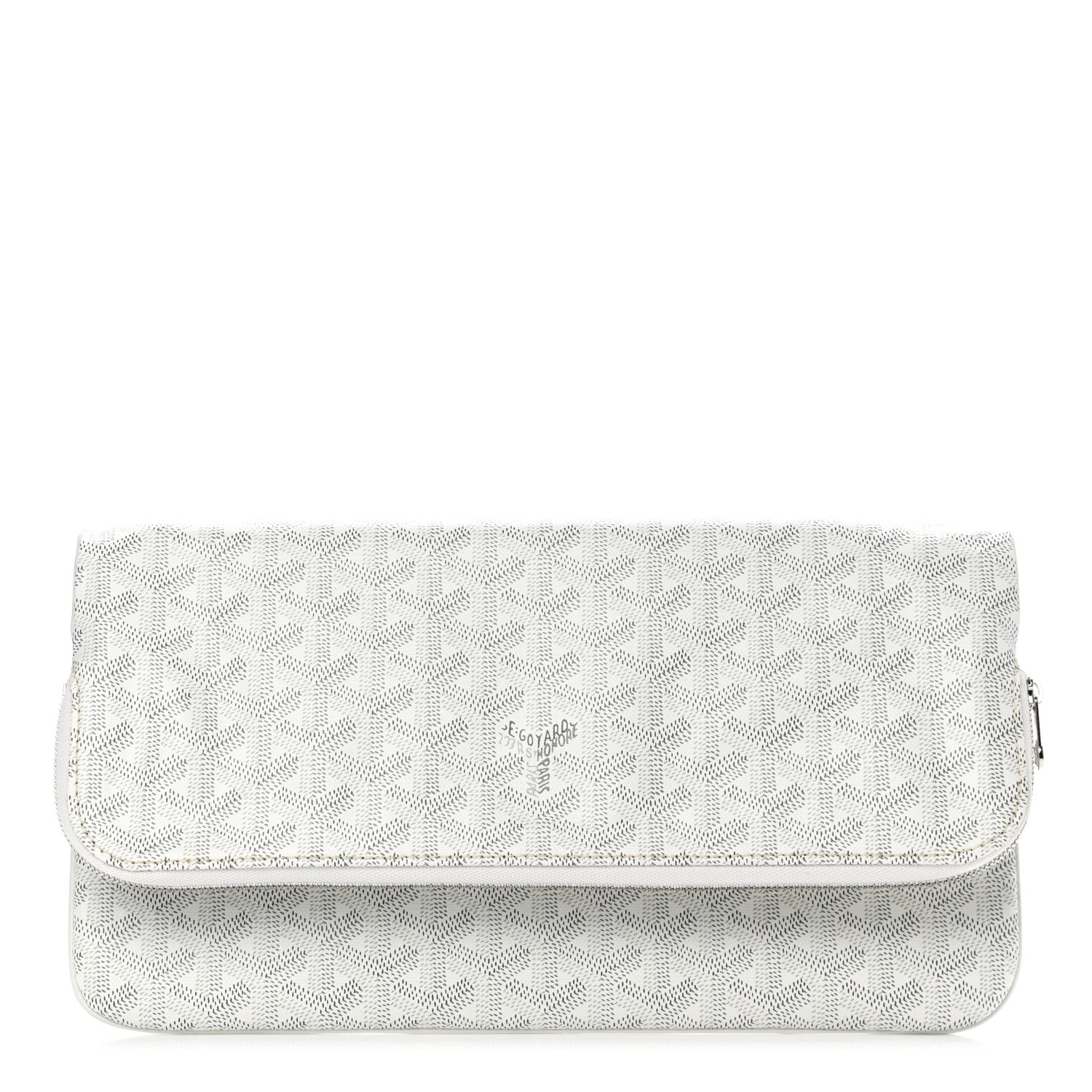 Goyard Goyardine Sainte Marie Soft Clutch White 1 of 8