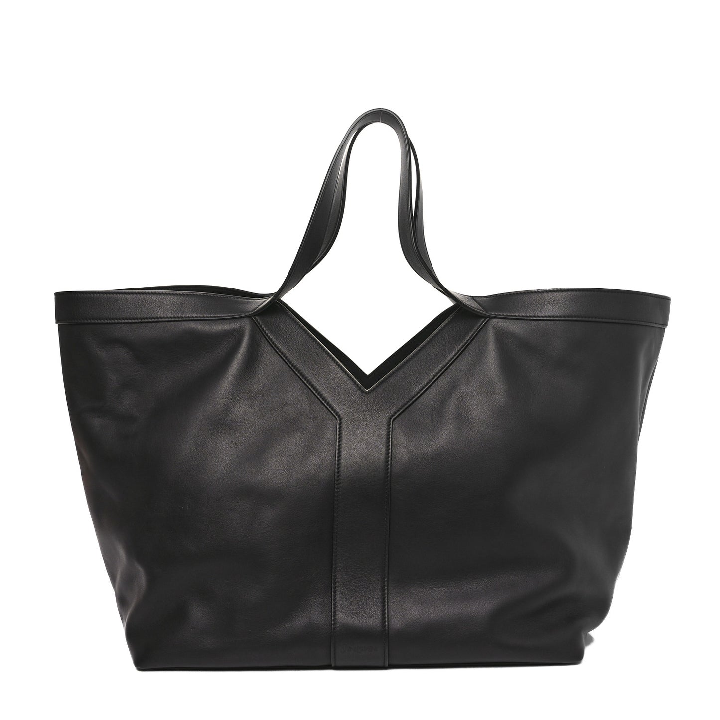 Calfskin Y Tote Black