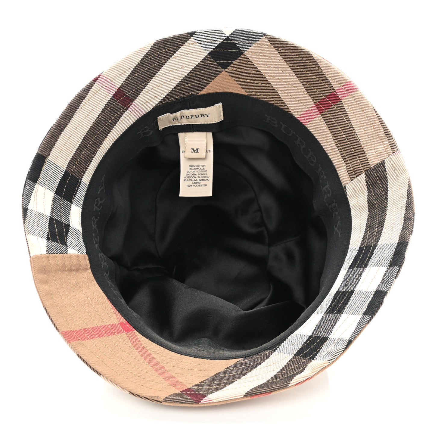 Technical Cotton Giant Check Bucket Hat M