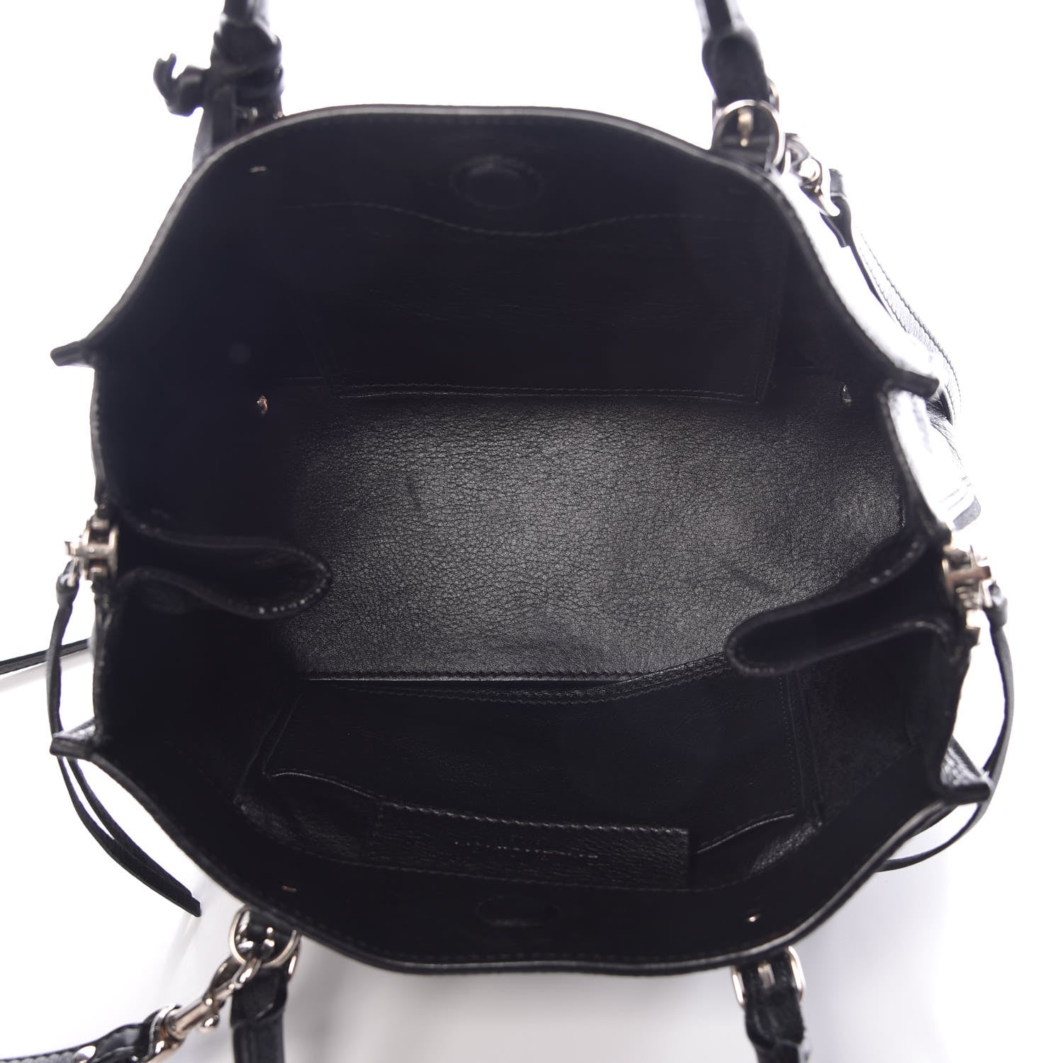 Balenciaga Calfskin Papier Mini A4 Zip Around Tote Black 4 of 6