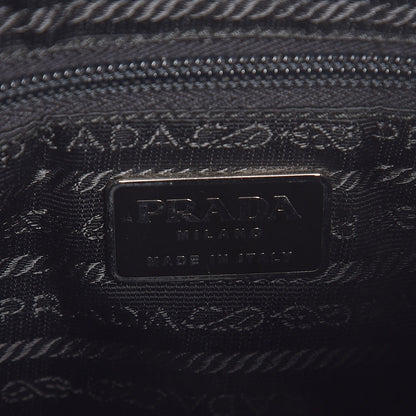 Prada Smooth Calfskin Flat Messenger Bag Black 6 of 6