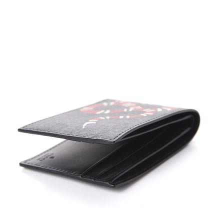 Gucci GG Supreme Monogram Kingsnake Bi-Fold Wallet Black Grey 11 of 11