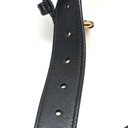 Gucci Calfskin Matelasse GG Marmont Belt Bag 85 34 Black 13 of 13