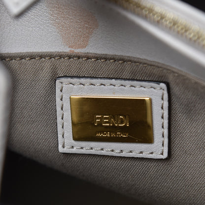 Fendi Vitello Elite Monster Petite 2Jours Tote Multicolor Black Grigio Polvere Multicolor 6 of 11