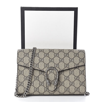 Gucci GG Supreme Monogram Mini Dionysus Chain Wallet Beige Taupe 11 of 11