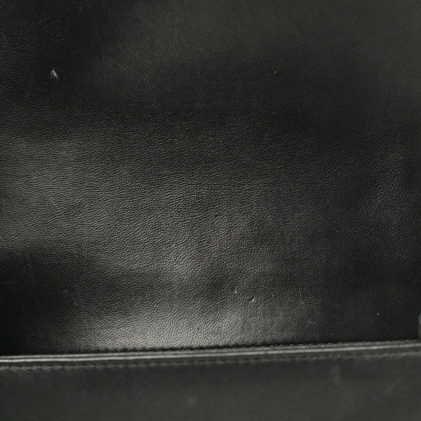 Lambskin Quilted Small Boy Flap Black