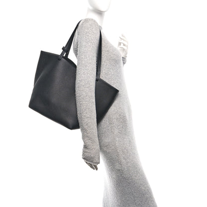 The Row Grained Calfskin Park Tote Three Black 2 of 11
