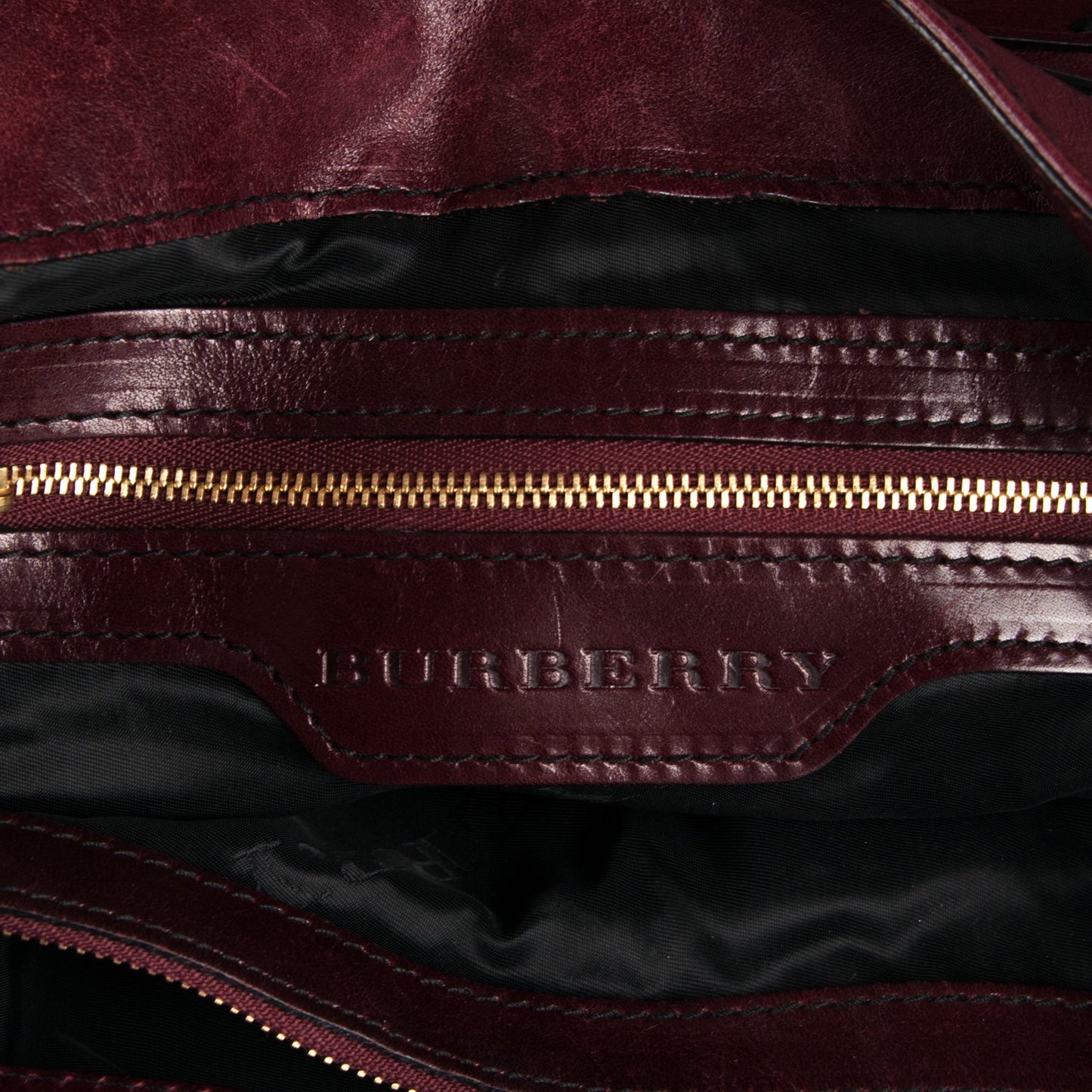 Soft Lambskin Bridle Calfskin Medium Gosford Hobo Claret Red