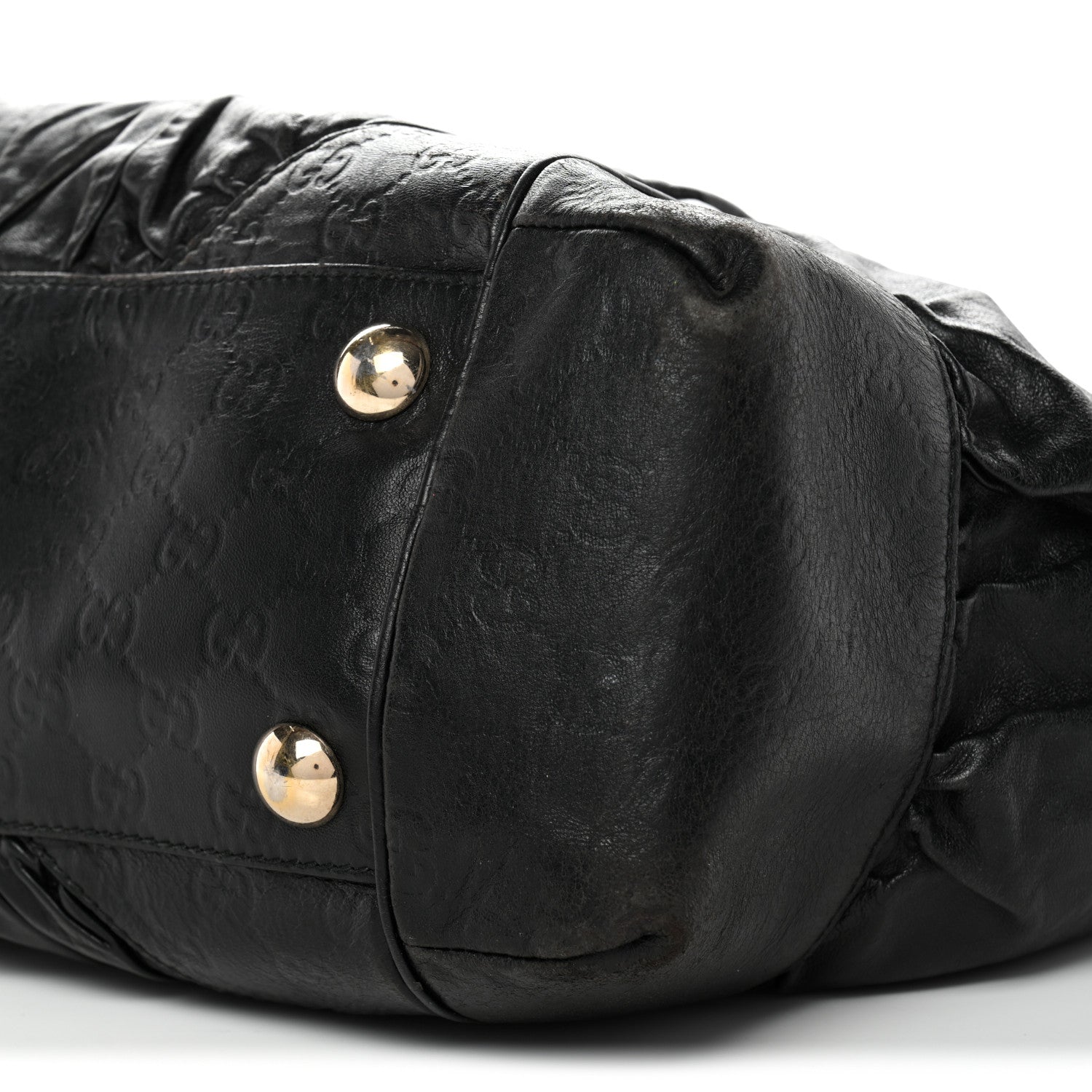 Gucci Calfskin Guccissima Full Moon Tote Black 10 of 14