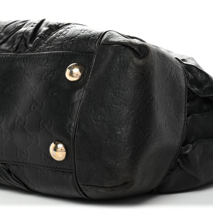 Gucci Calfskin Guccissima Full Moon Tote Black 10 of 14