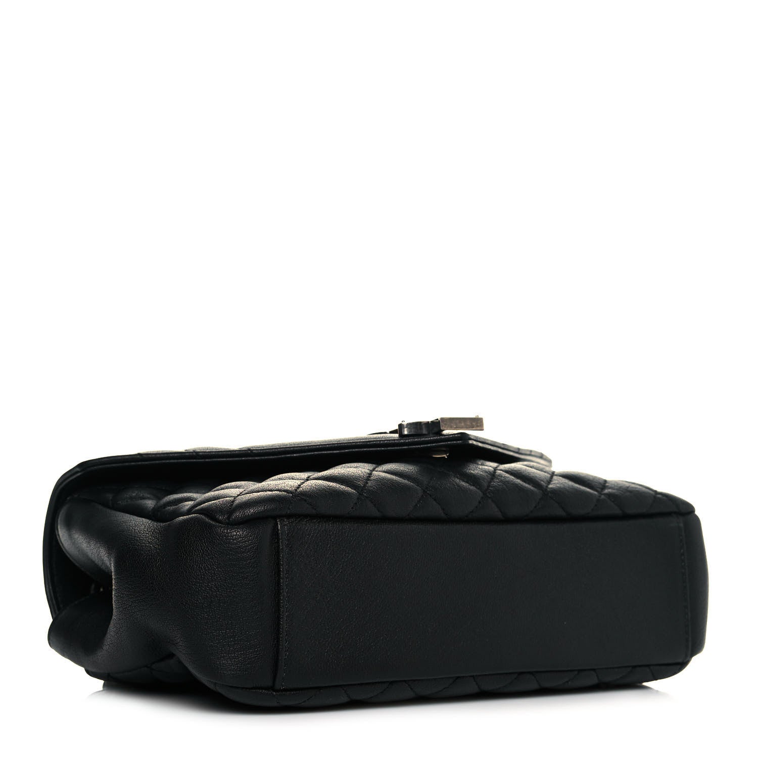 Saint Laurent Sheepskin Tri-Quilt Monogram Medium College Bag Black 4 of 10