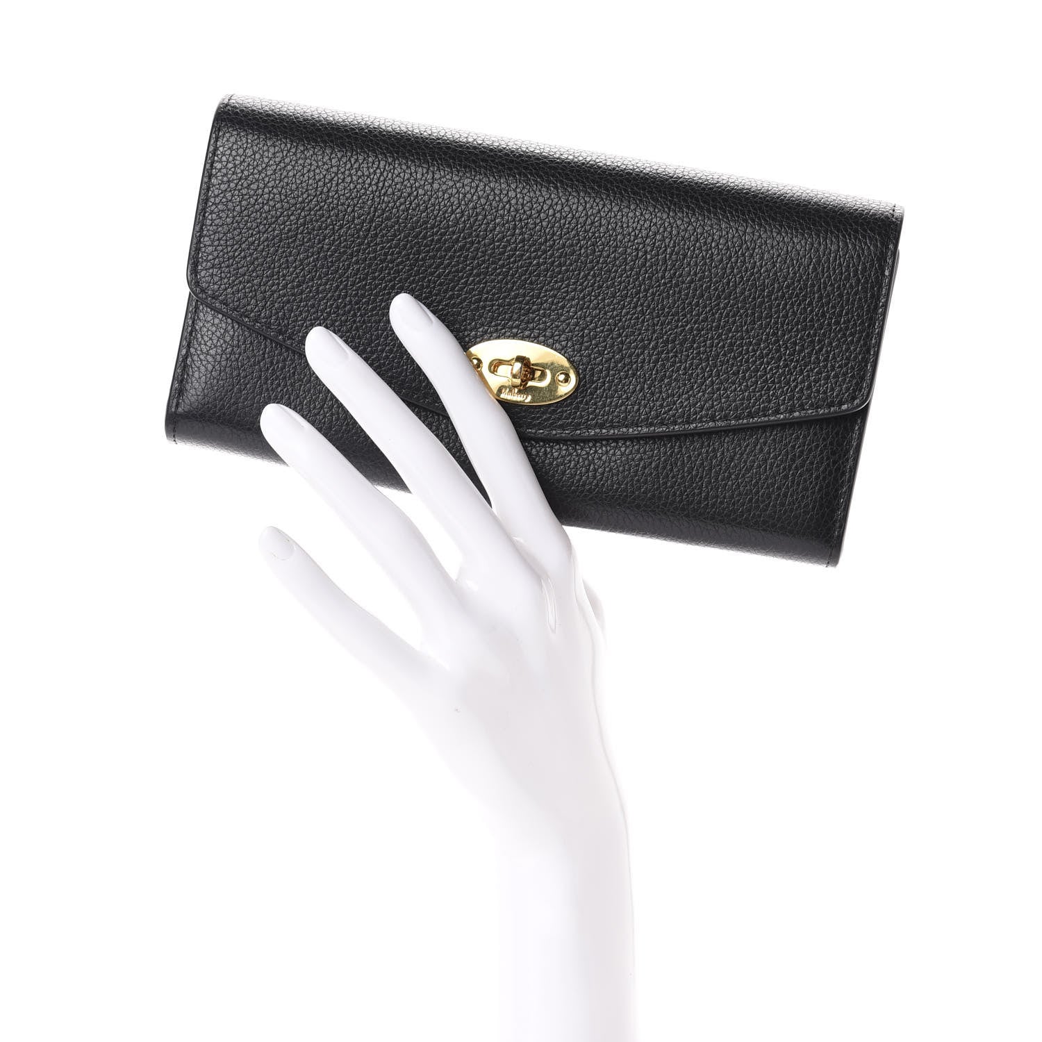 Mulberry Small Classic Grain Darley Wallet Black 2 of 6
