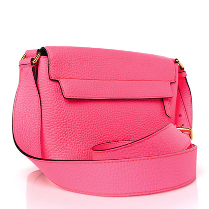 Burberry Calfskin Smooth Grain Small Burleigh Crossbody Bag Neon Pink 3 of 10