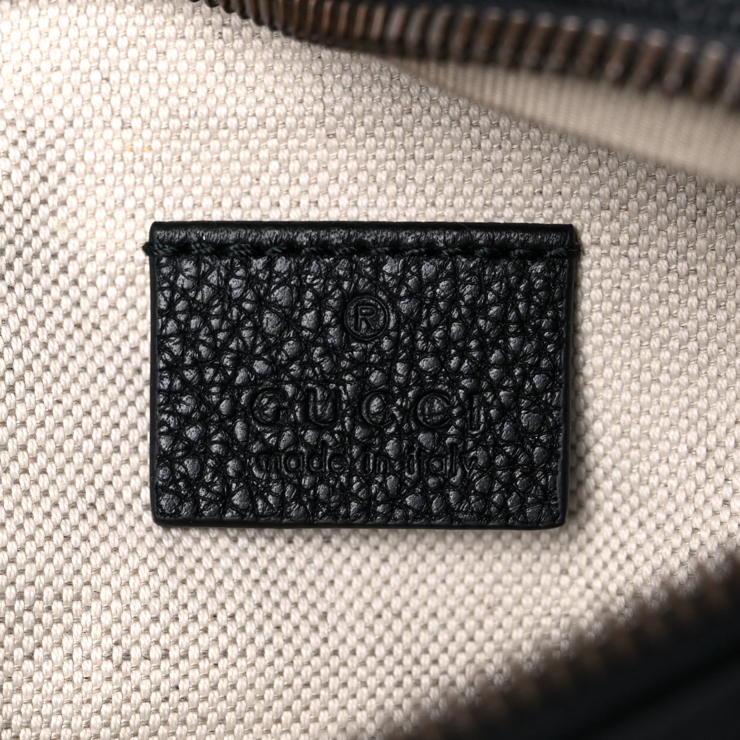 Gucci Grained Calfskin Small Logo Belt Bag Black 6 of 10