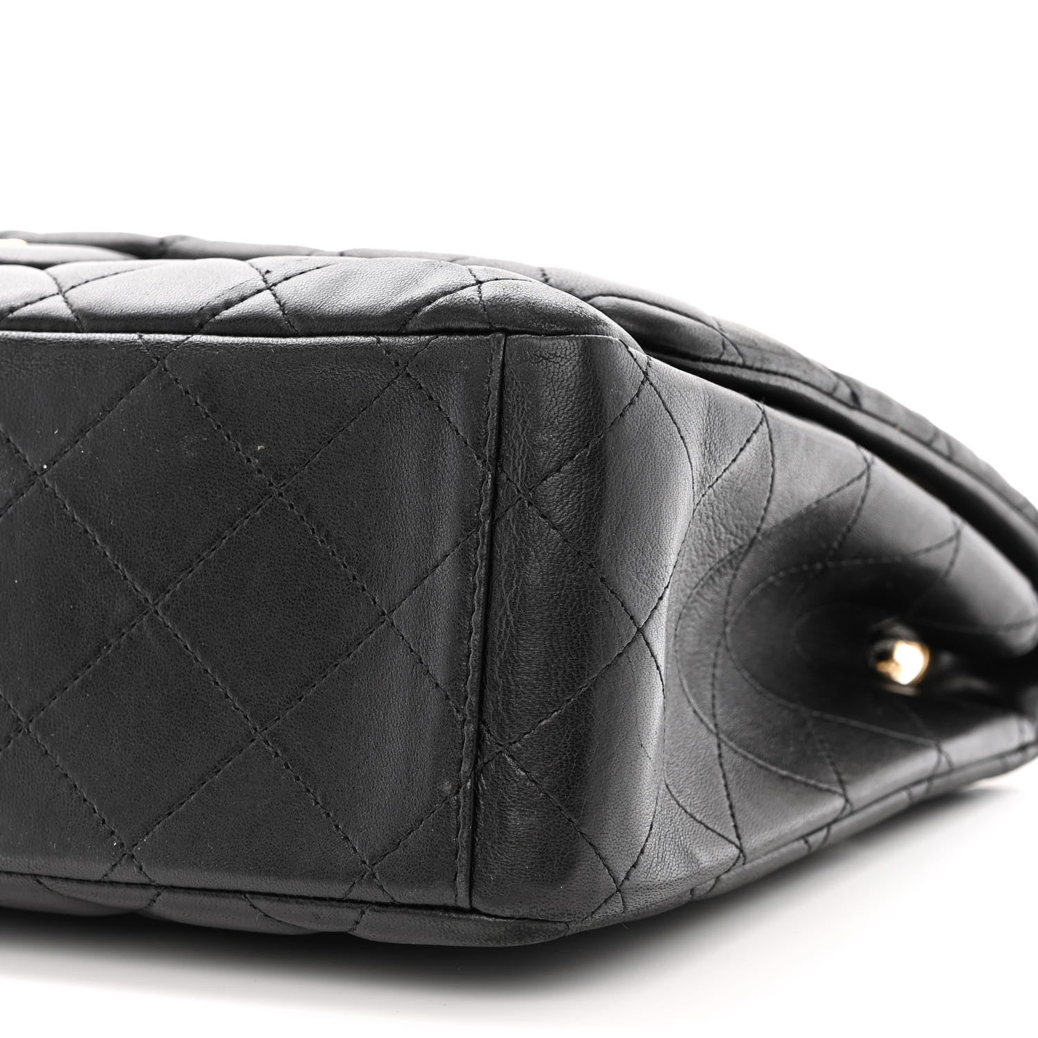 Chanel Lambskin Quilted Maxi Single Flap Black 10 of 13
