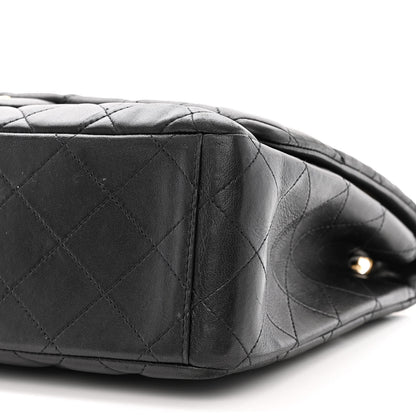 Chanel Lambskin Quilted Maxi Single Flap Black 10 of 13
