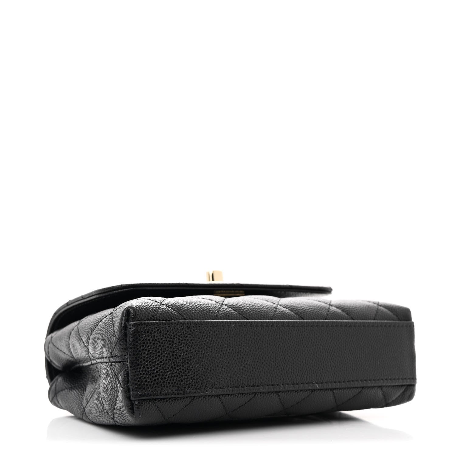 Chanel Caviar Quilted Coco Handle Clutch With Chain Black 4 of 11