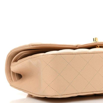 Chanel Caviar Quilted Medium Double Flap Beige Clair 9 of 11