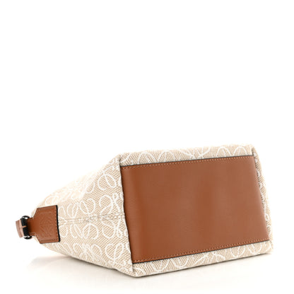 Loewe Jacquard Anagram Calfskin Small Cubi Bag Ecru Tan 4 of 10