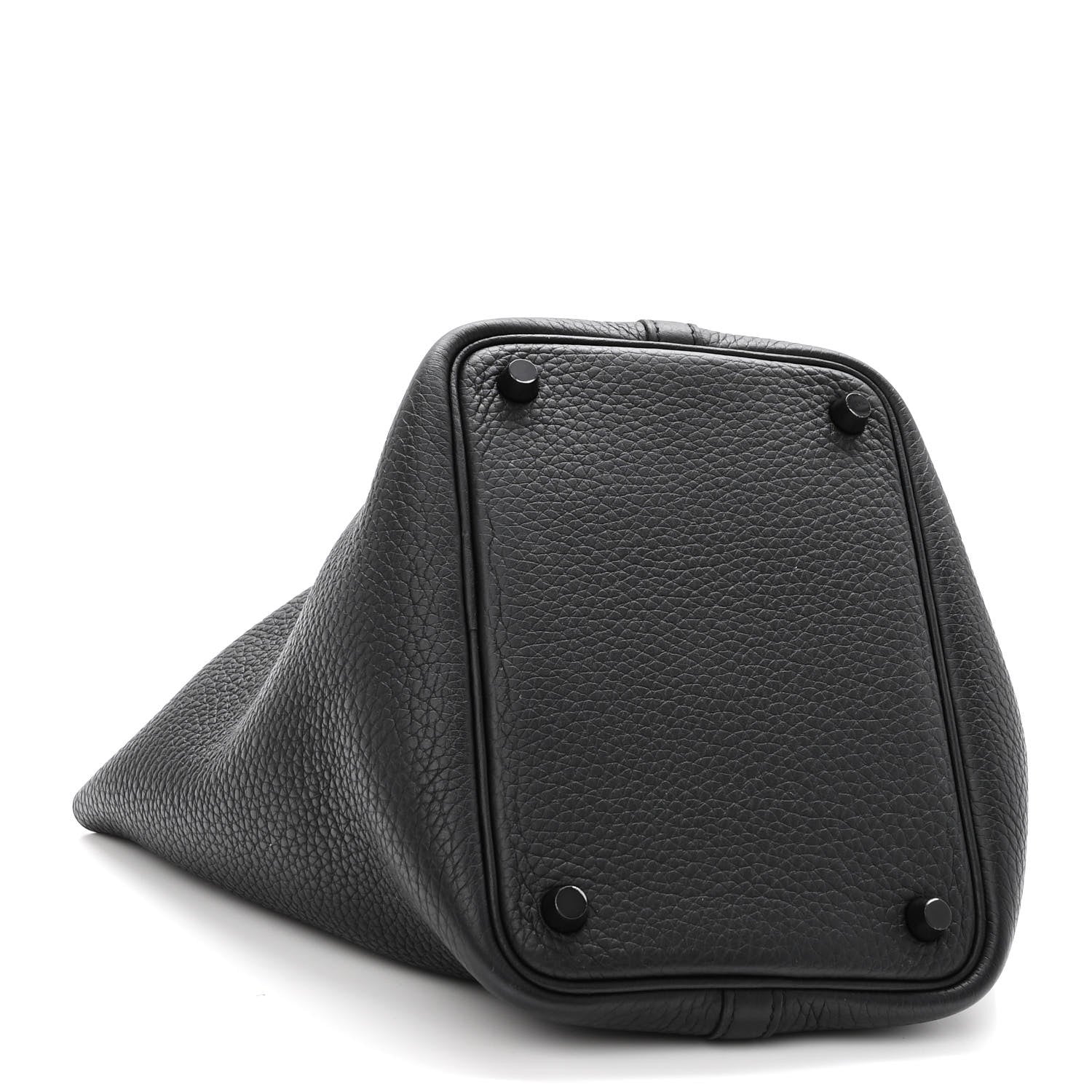 Hermes Taurillon Clemence Monochrome Picotin Lock 18 PM Black 4 of 9