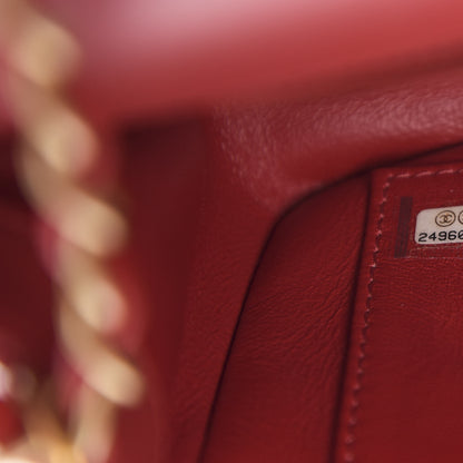 Chanel Caviar Quilted Medium CC Filigree Flap Red 6 of 9