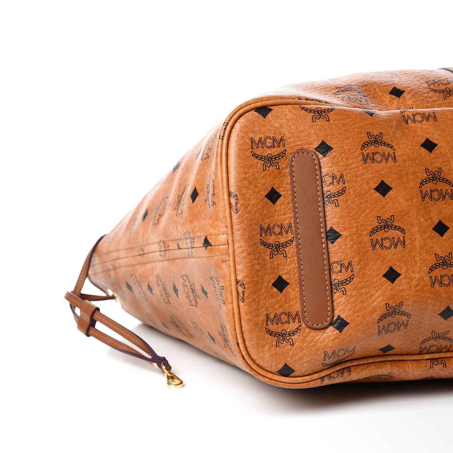 Visetos Large Liz Reversible Shopper Tote Cognac