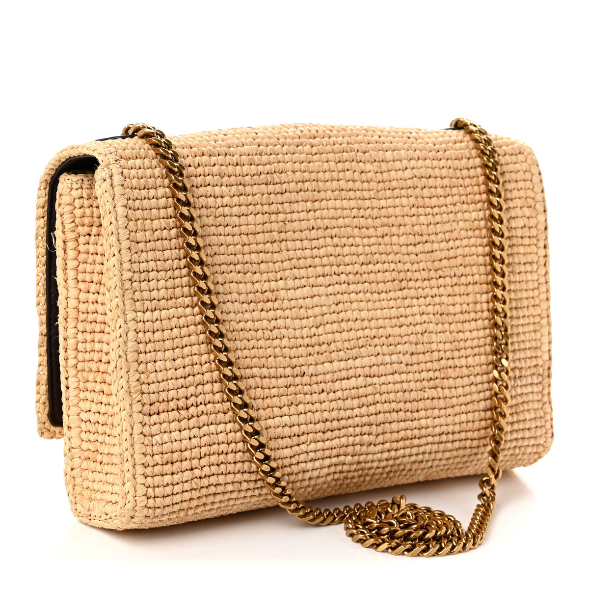 Saint Laurent Raffia Monogram Medium Jamie Natural Avorio 3 of 10