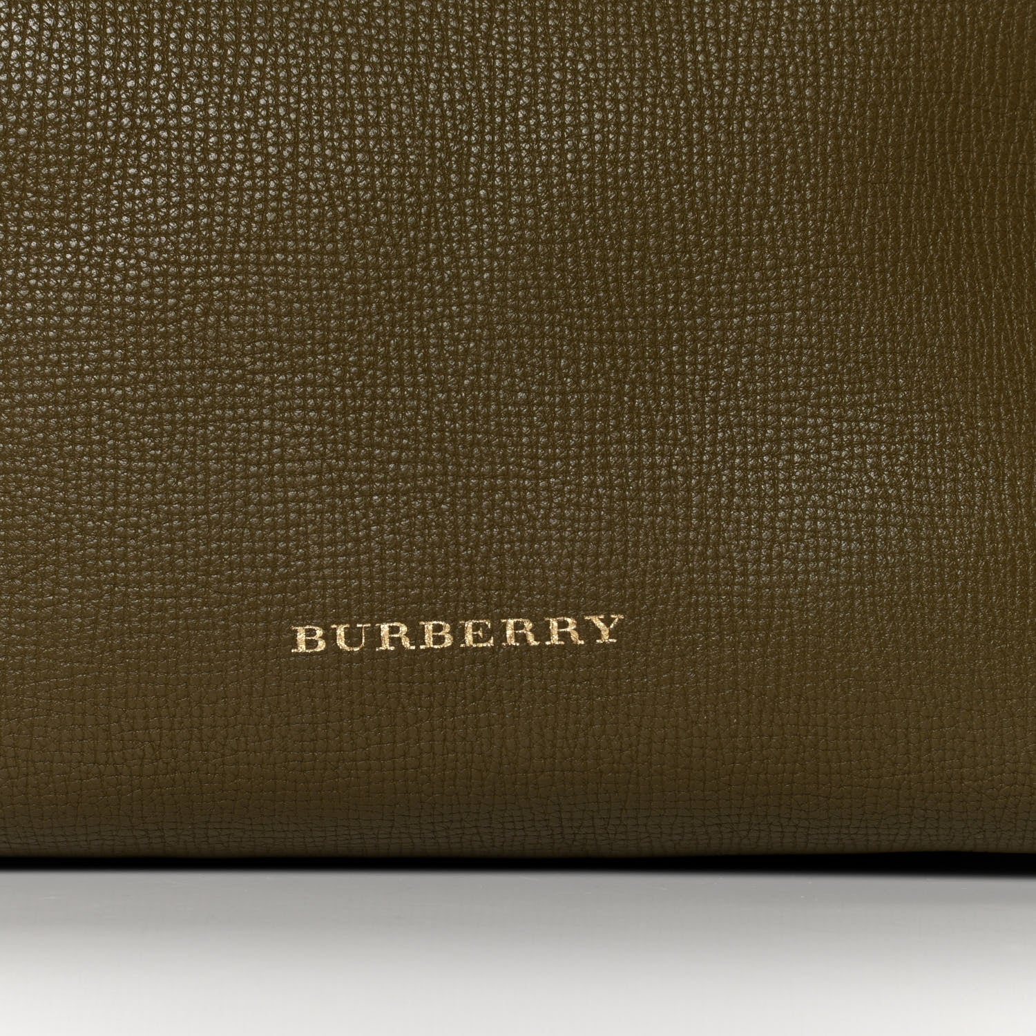 Burberry Grainy Calfskin House Check Small Canterbury Olive Melange 10 of 10