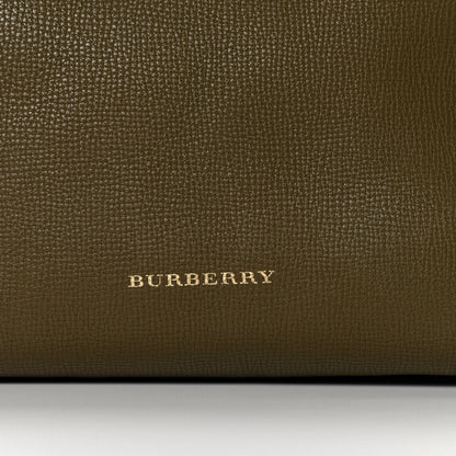 Burberry Grainy Calfskin House Check Small Canterbury Olive Melange 10 of 10
