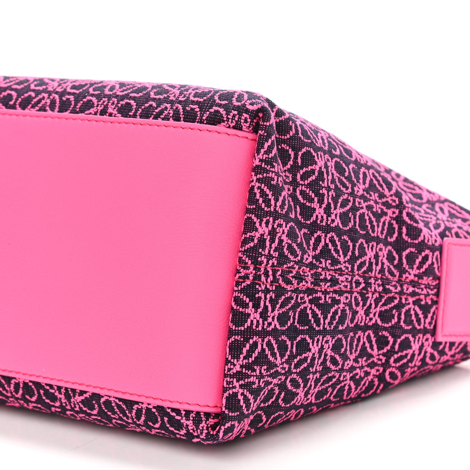 Loewe Jacquard Anagram Calfskin Small Cubi Bag Pink 10 of 10