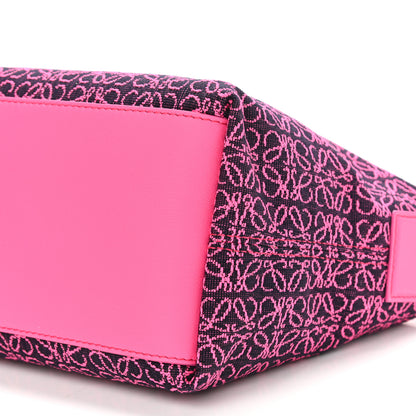 Loewe Jacquard Anagram Calfskin Small Cubi Bag Pink 10 of 10