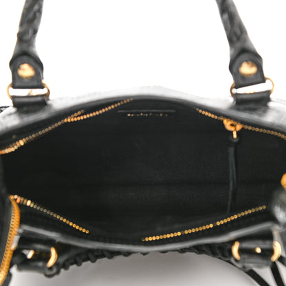 Balenciaga Agneau Classic Gold Hardware Mini City Black 4 of 7