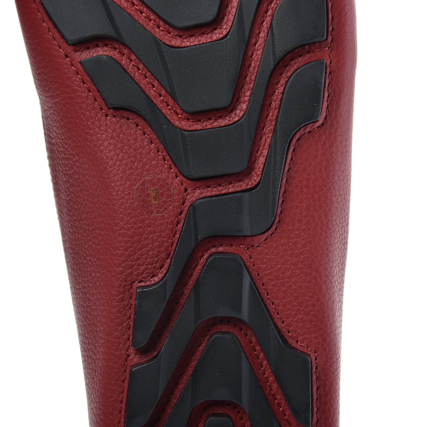 Gucci Calfskin Web Mens Driver Loafers 8 Red 7 of 9