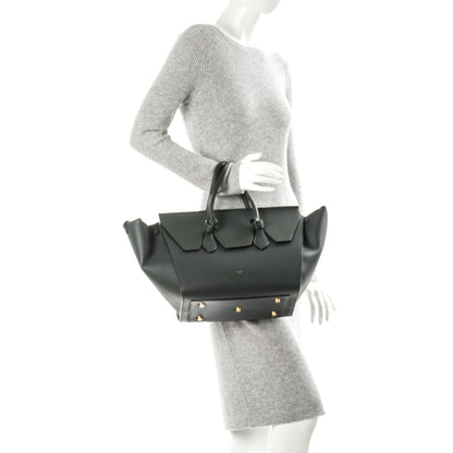 Celine Crisped Calfskin Tie Knot Small Tote Anthracite 2 of 8