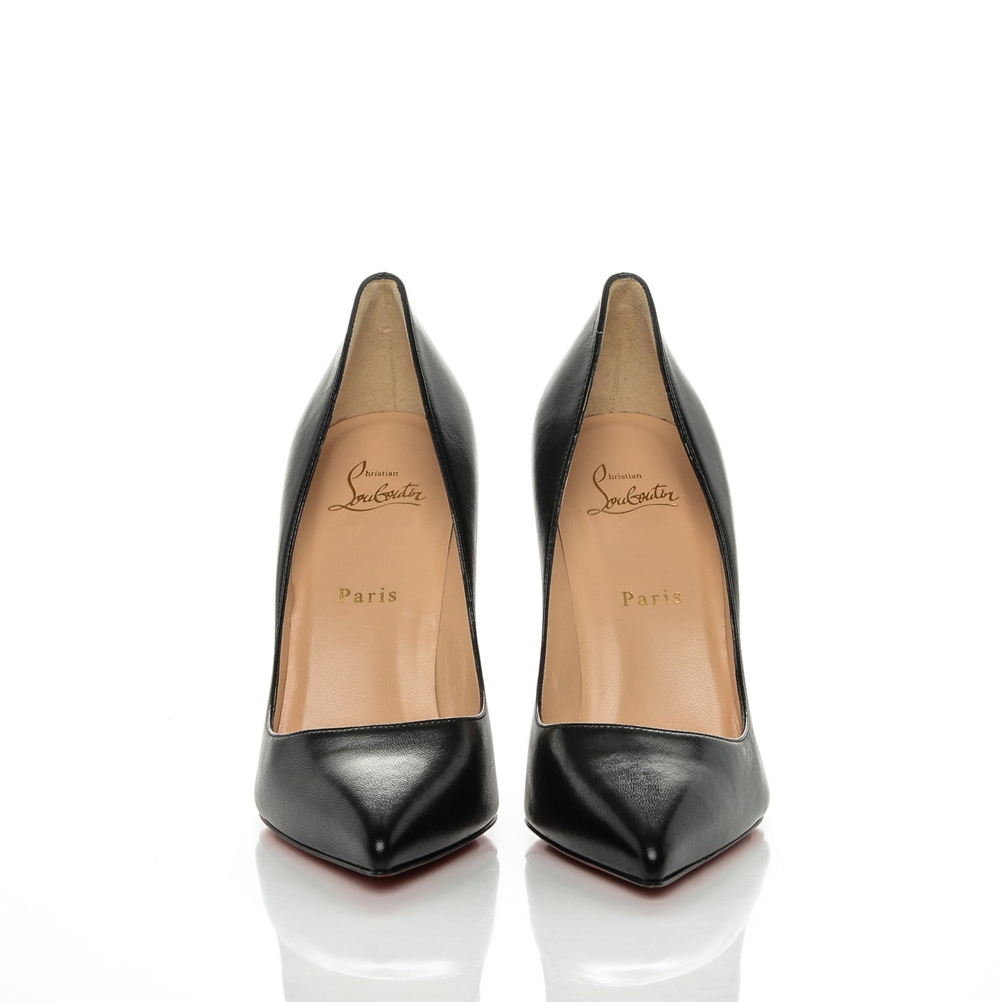Shiny Nappa Pigalle 100 Pumps 39.5 Black