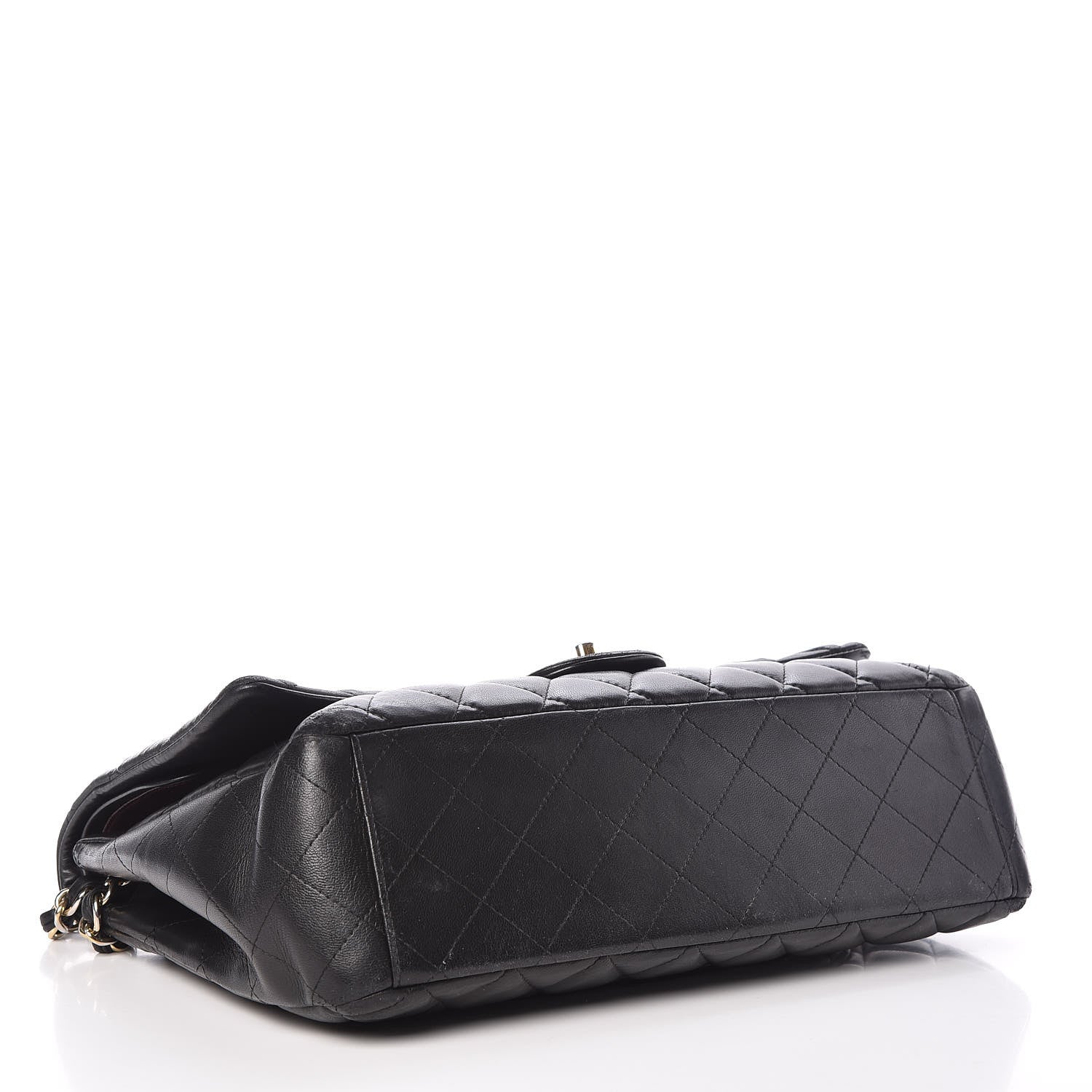 Chanel Lambskin Quilted Maxi Double Flap Black 4 of 13