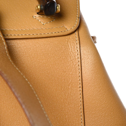 Gucci Cinghiale Bamboo Medium Backpack Tan 13 of 15