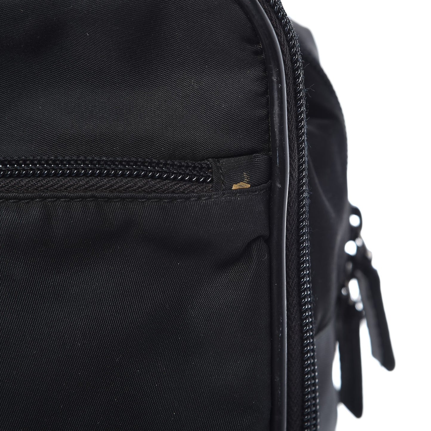 Tessuto Nylon Vela Diaper Bag Black